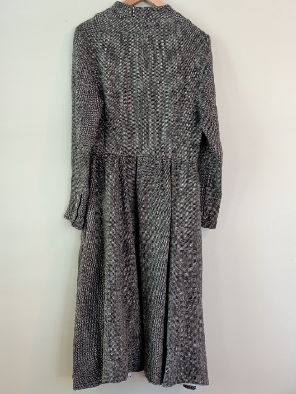 NWT Son de Flor Grey Long-Sleeve Coat In Grey Moon - Picture 3 of 3